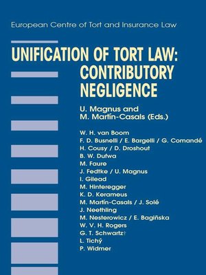 cover image of Unification of Tort Law